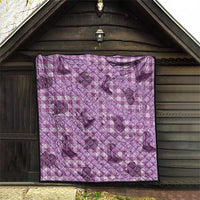Purple Palaka Hawaii Cowboy Quilt Puakenikeni Lei Paniolo Papale Seamless Vibes LT14 - Polynesian Pride