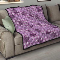 Purple Palaka Hawaii Cowboy Quilt Puakenikeni Lei Paniolo Papale Seamless Vibes LT14 - Polynesian Pride