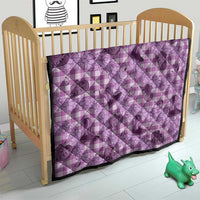 Purple Palaka Hawaii Cowboy Quilt Puakenikeni Lei Paniolo Papale Seamless Vibes LT14 - Polynesian Pride