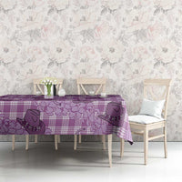 Purple Palaka Hawaii Cowboy Tablecloth Puakenikeni Lei Paniolo Papale Seamless Vibes LT14 - Polynesian Pride