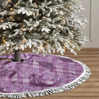 Purple Palaka Hawaii Cowboy Tree Skirt Puakenikeni Lei Paniolo Papale Seamless Vibes LT14 - Polynesian Pride