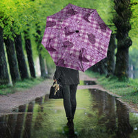 Purple Palaka Hawaii Cowboy Umbrella Puakenikeni Lei Paniolo Papale Seamless Vibes LT14 - Polynesian Pride
