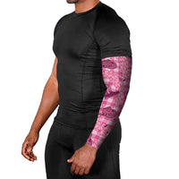 Pink Palaka Hawaii Cowboy Arm Sleeves Puakenikeni Lei Paniolo Papale Seamless Vibes LT14 - Polynesian Pride