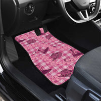 Pink Palaka Hawaii Cowboy Car Mats Puakenikeni Lei Paniolo Papale Seamless Vibes LT14 - Polynesian Pride