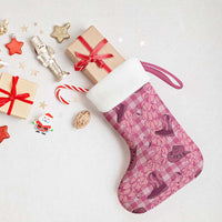 Pink Palaka Hawaii Cowboy Christmas Stocking Puakenikeni Lei Paniolo Papale Seamless Vibes LT14 - Polynesian Pride
