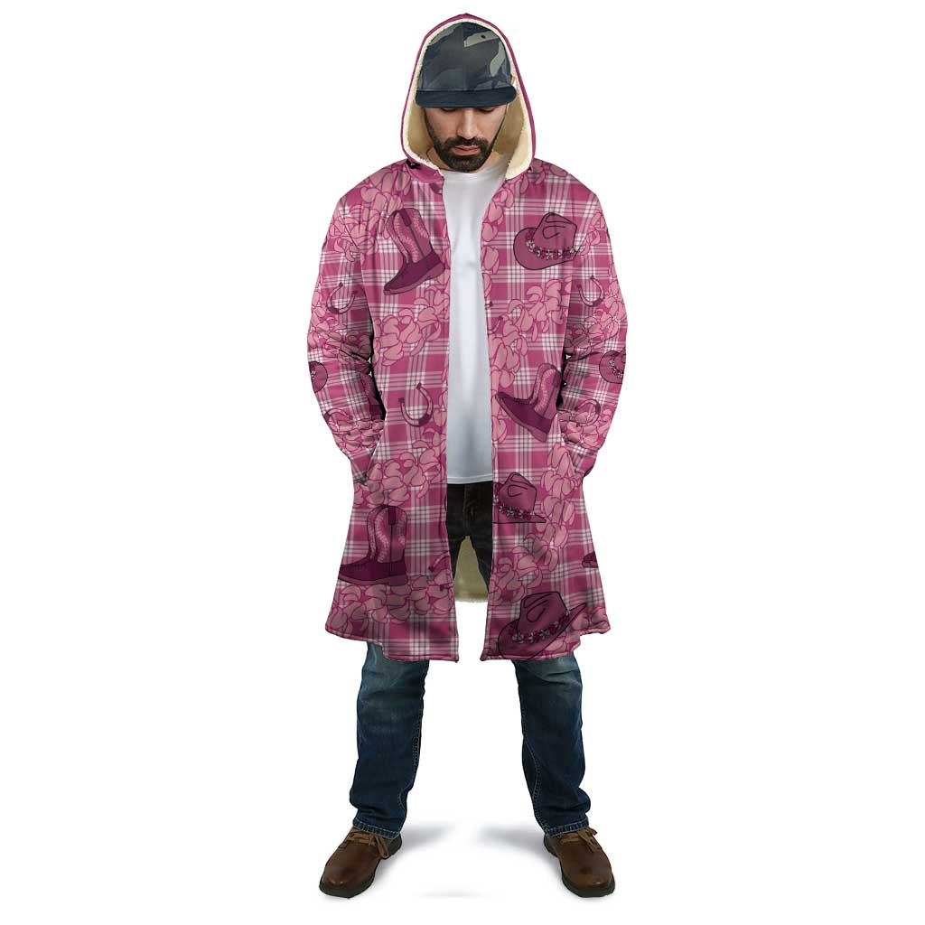 Pink Palaka Hawaii Cowboy Cloak Puakenikeni Lei Paniolo Papale Seamless Vibes LT14 - Polynesian Pride