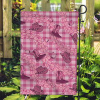 Pink Palaka Hawaii Cowboy Garden Flag Puakenikeni Lei Paniolo Papale Seamless Vibes LT14 Garden Flag Pink - Polynesian Pride