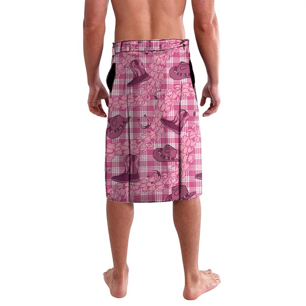 Pink Palaka Hawaii Cowboy Lavalava Puakenikeni Lei Paniolo Papale Seamless Vibes LT14 - Polynesian Pride