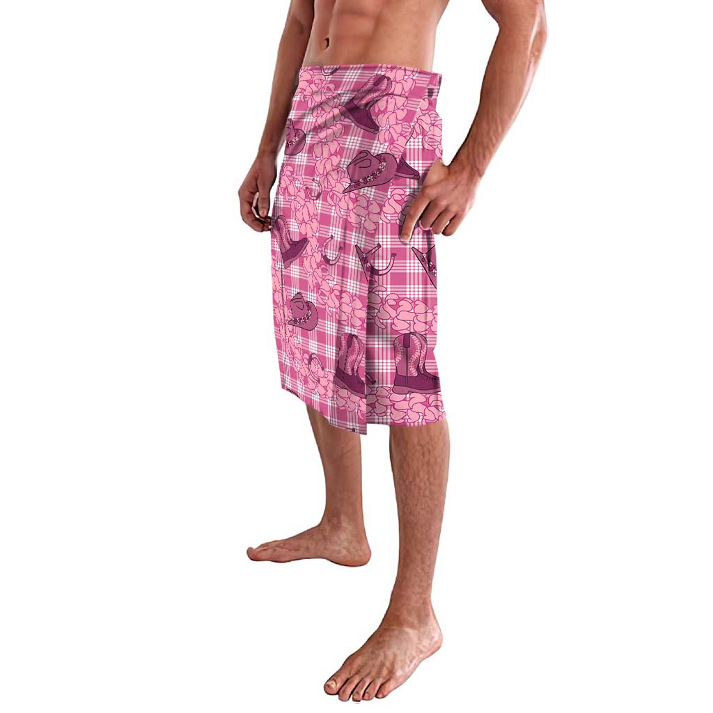 Pink Palaka Hawaii Cowboy Lavalava Puakenikeni Lei Paniolo Papale Seamless Vibes LT14 - Polynesian Pride