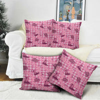 Pink Palaka Hawaii Cowboy Pillow Cover Puakenikeni Lei Paniolo Papale Seamless Vibes LT14 - Polynesian Pride