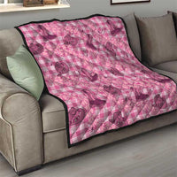 Pink Palaka Hawaii Cowboy Quilt Puakenikeni Lei Paniolo Papale Seamless Vibes LT14 - Polynesian Pride