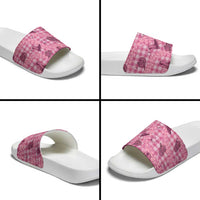 Pink Palaka Hawaii Cowboy Slide Sandals Puakenikeni Lei Paniolo Papale Seamless Vibes LT14 - Polynesian Pride