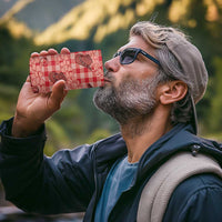 Red Palaka Hawaii Cowboy 4 in 1 Can Cooler Tumbler Puakenikeni Lei Paniolo Papale Seamless Vibes LT14 - Polynesian Pride