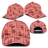 Red Palaka Hawaii Cowboy Classic Cap Puakenikeni Lei Paniolo Papale Seamless Vibes - Polynesian Pride