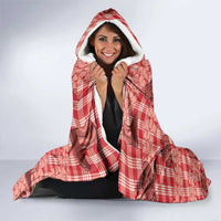 Red Palaka Hawaii Cowboy Hooded Blanket Puakenikeni Lei Paniolo Papale Seamless Vibes LT14 - Polynesian Pride
