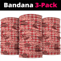 Red Palaka Hawaii Cowboy Neck Gaiter Puakenikeni Lei Paniolo Papale Seamless Vibes LT14 package One Size: 25*50cm Red - Polynesian Pride