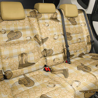 Yellow Palaka Hawaii Cowboy Back Car Seat Cover Puakenikeni Lei Paniolo Papale Seamless Vibes LT14 - Polynesian Pride