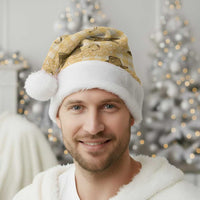 Yellow Palaka Hawaii Cowboy Christmas Santa Hat Puakenikeni Lei Paniolo Papale Seamless Vibes LT14 - Polynesian Pride
