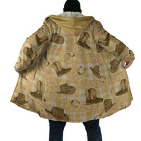 Yellow Palaka Hawaii Cowboy Cloak Puakenikeni Lei Paniolo Papale Seamless Vibes LT14 - Polynesian Pride