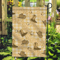 Yellow Palaka Hawaii Cowboy Garden Flag Puakenikeni Lei Paniolo Papale Seamless Vibes LT14 Garden Flag Yellow - Polynesian Pride