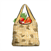 Yellow Palaka Hawaii Cowboy Grocery Bag Puakenikeni Lei Paniolo Papale Seamless Vibes LT14 1-pack One Size Yellow - Polynesian Pride