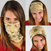 Yellow Palaka Hawaii Cowboy Neck Gaiter Puakenikeni Lei Paniolo Papale Seamless Vibes LT14 - Polynesian Pride