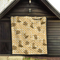 Yellow Palaka Hawaii Cowboy Quilt Puakenikeni Lei Paniolo Papale Seamless Vibes LT14 - Polynesian Pride