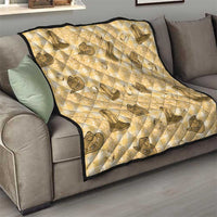Yellow Palaka Hawaii Cowboy Quilt Puakenikeni Lei Paniolo Papale Seamless Vibes LT14 - Polynesian Pride