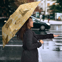Yellow Palaka Hawaii Cowboy Umbrella Puakenikeni Lei Paniolo Papale Seamless Vibes LT14 - Polynesian Pride