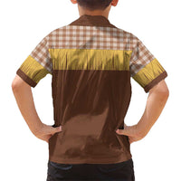 Aloha Hawaii Cowboy Custome Kid Hawaiian Shirt Puakenikeni Lei Palaka Tassel Style - Polynesian Pride