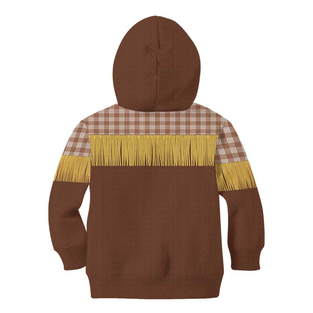 Aloha Hawaii Cowboy Custome Kid Hoodie Puakenikeni Lei Palaka Tassel Style LT14 - Polynesian Pride