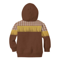Aloha Hawaii Cowboy Custome Kid Hoodie Puakenikeni Lei Palaka Tassel Style LT14 - Polynesian Pride