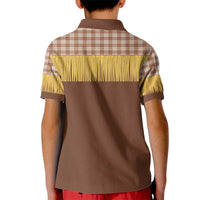 Aloha Hawaii Cowboy Custome Kid Polo Shirt Puakenikeni Lei Palaka Tassel Style LT14 - Polynesian Pride