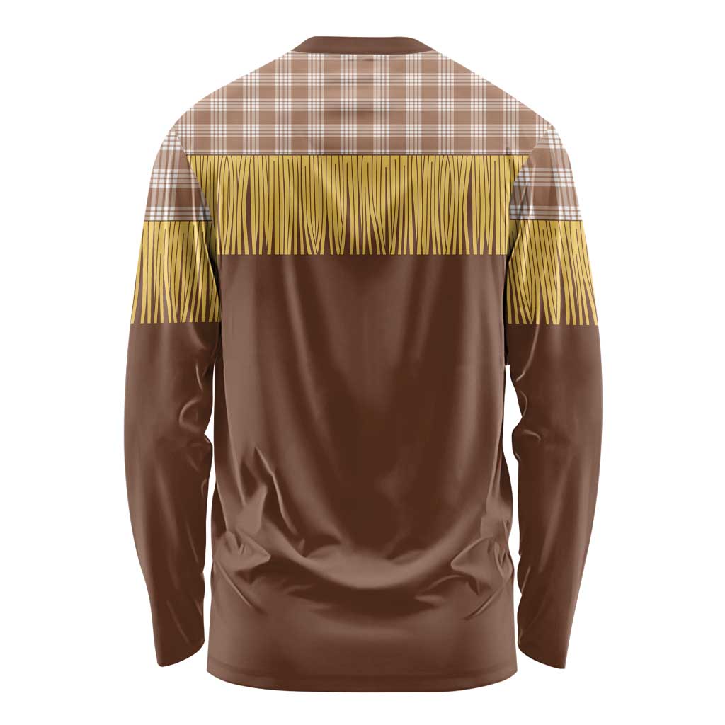 Aloha Hawaii Cowboy Custome Long Sleeve Shirt Puakenikeni Lei Palaka Tassel Style - Polynesian Pride