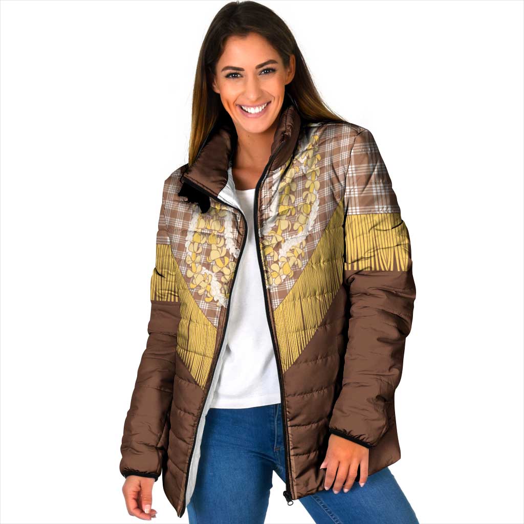 Aloha Hawaii Cowboy Custome Padded Jacket Puakenikeni Lei Palaka Tassel Style - Polynesian Pride