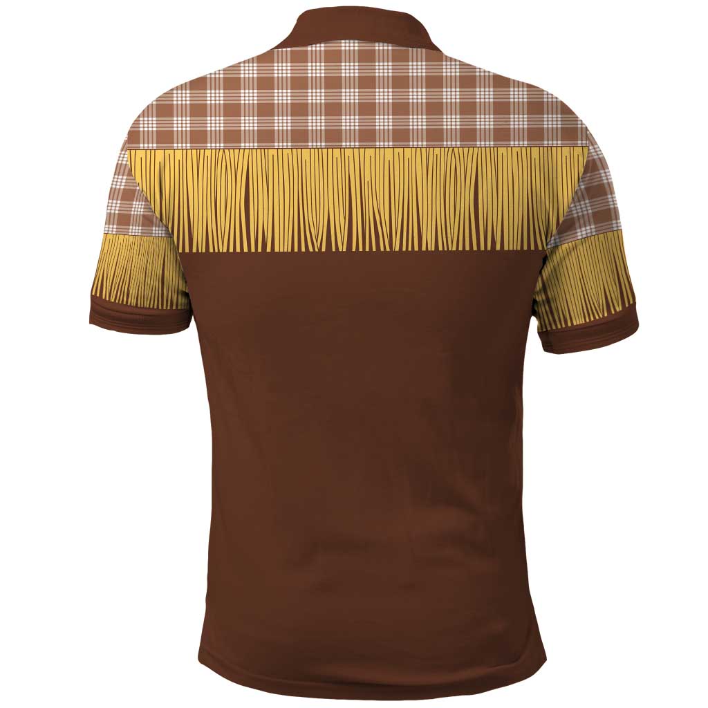 Aloha Hawaii Cowboy Custome Polo Shirt Puakenikeni Lei Palaka Tassel Style LT14 - Polynesian Pride
