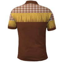 Aloha Hawaii Cowboy Custome Polo Shirt Puakenikeni Lei Palaka Tassel Style LT14 - Polynesian Pride