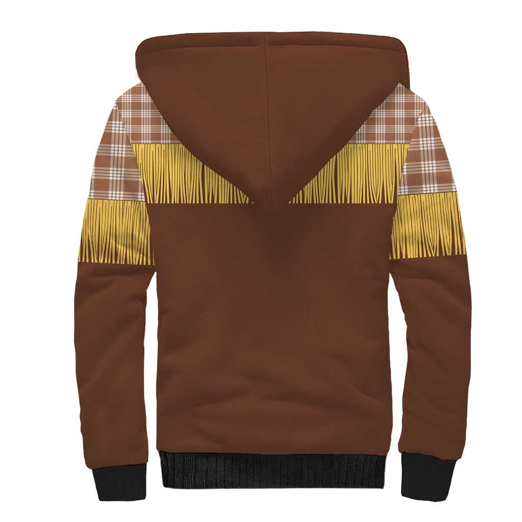 Aloha Hawaii Cowboy Custome Sherpa Hoodie Puakenikeni Lei Palaka Tassel Style LT14 - Polynesian Pride