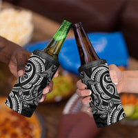 New Zealand Hammerhead Shark 4 in 1 Can Cooler Tumbler Maori Haehae Mangopare Black LT14 - Polynesian Pride