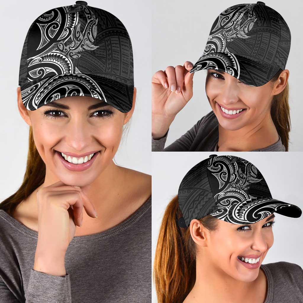 New Zealand Hammerhead Shark Classic Cap Maori Haehae Mangopare Black - Polynesian Pride