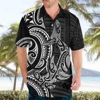 New Zealand Hammerhead Shark Hawaiian Shirt Maori Haehae Mangopare Black LT14 - Polynesian Pride