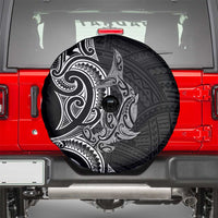 New Zealand Hammerhead Shark Spare Tire Cover Maori Haehae Mangopare Black LT14 - Polynesian Pride