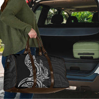 New Zealand Hammerhead Shark Travel Bag Maori Haehae Mangopare Black LT14 - Polynesian Pride