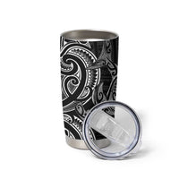 New Zealand Hammerhead Shark Tumbler Cup Maori Haehae Mangopare Black LT14 - Polynesian Pride