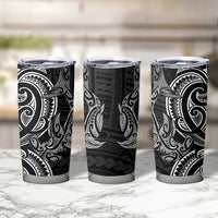New Zealand Hammerhead Shark Tumbler Cup Maori Haehae Mangopare Black LT14 - Polynesian Pride