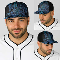 New Zealand Hammerhead Shark Baseball Net Cap Maori Haehae Mangopare Galaxy - Polynesian Pride