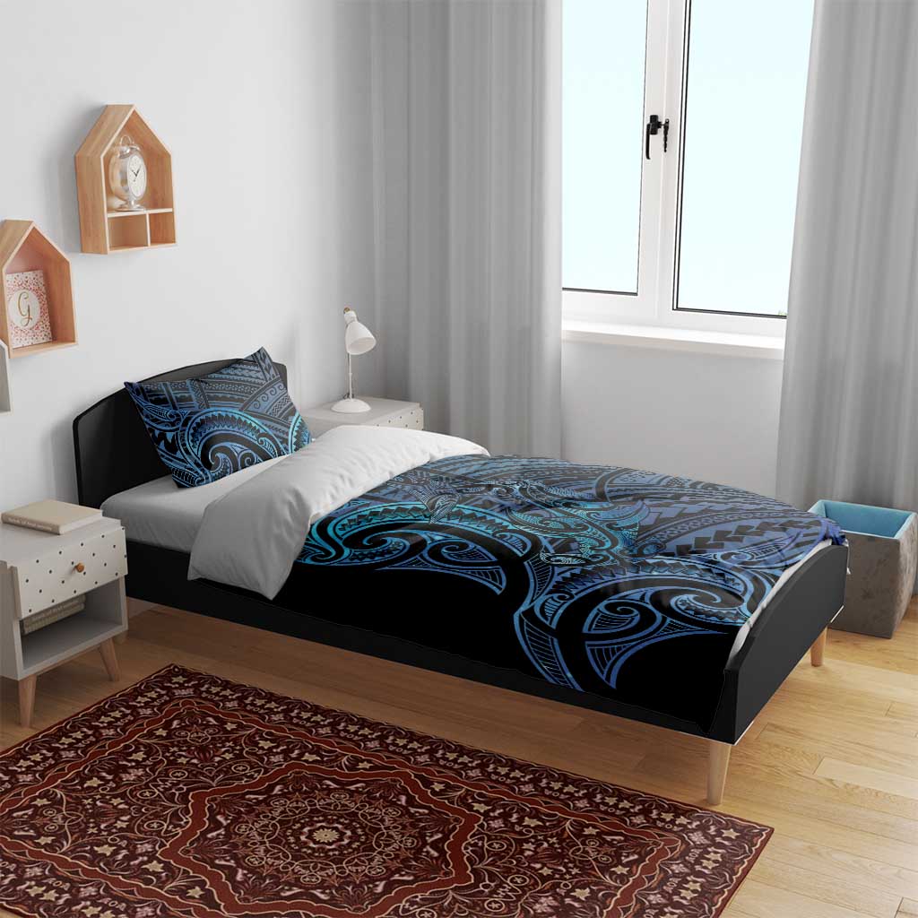 New Zealand Hammerhead Shark Bedding Set Maori Haehae Mangopare Galaxy - Polynesian Pride