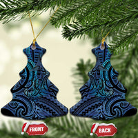 New Zealand Hammerhead Shark Ceramic Ornament Maori Haehae Mangopare Galaxy - Polynesian Pride