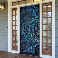 New Zealand Hammerhead Shark Door Cover Maori Haehae Mangopare Galaxy LT14 - Polynesian Pride