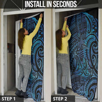New Zealand Hammerhead Shark Door Cover Maori Haehae Mangopare Galaxy LT14 - Polynesian Pride